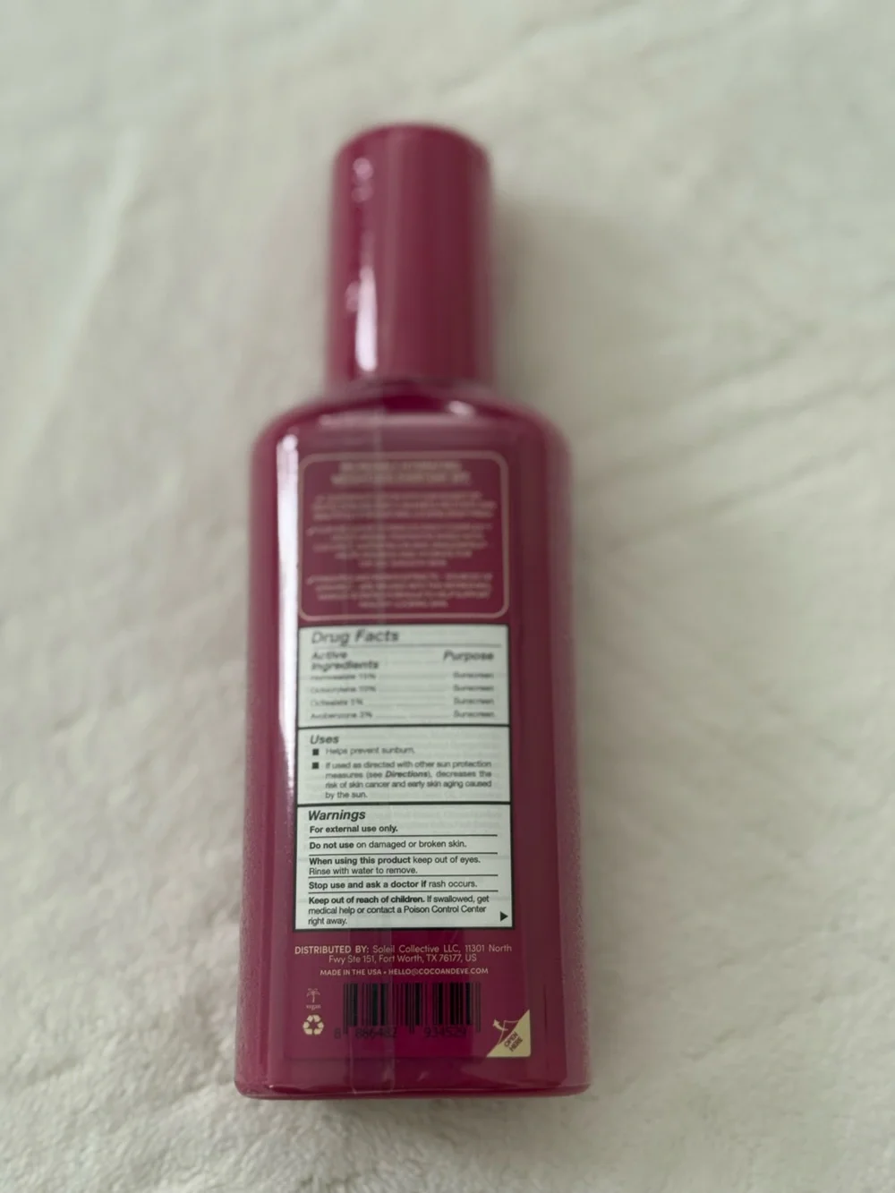 Coco & Eve Sunny Honey Coconut Milk Body SPF 50 - Full Size- Brand New